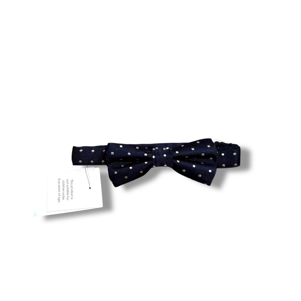 J.Crew NWT Kid’s‎ Navy Polka Dot Silk Bowtie Boys One Size Formalwear Accessory